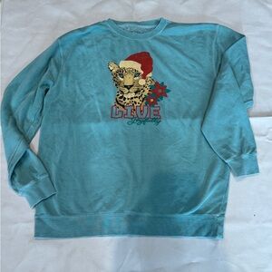 Live Joyfully Teal Sweatshirt